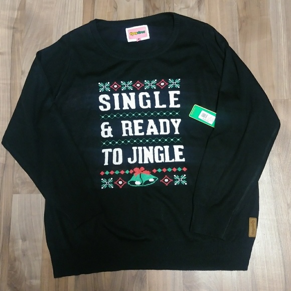 TipsyElves Ready to Jingle Ugly Christmas Sweater - Picture 2 of 5